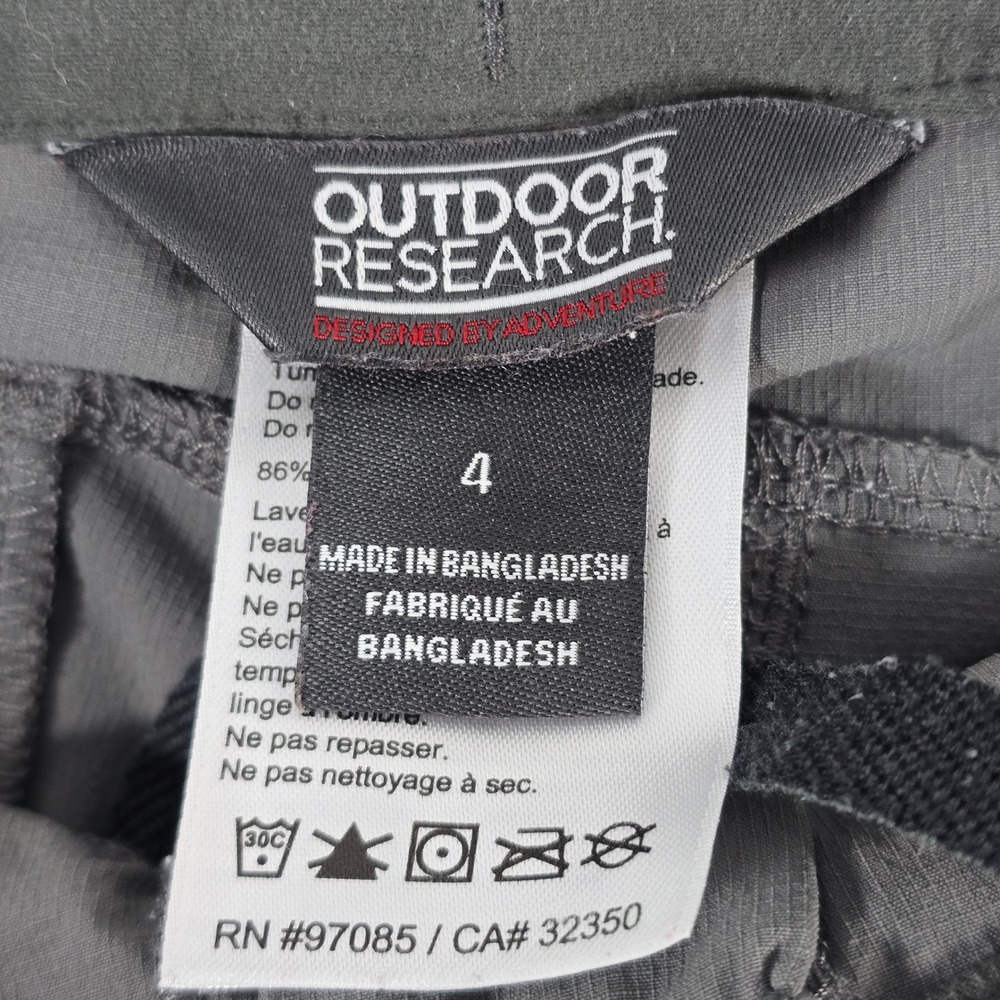 Outdoor‎ Research Womens Hiking Pants Gray Size 4 Cargo Zip Pocket Trekking - Picture 8 of 11